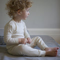 Baby & Kids Merino Wool & Silk Pyjama Set - Natural