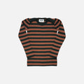 Baby & Kids Merino Wool Skinny Rib Top - Ivy/Sandalwood