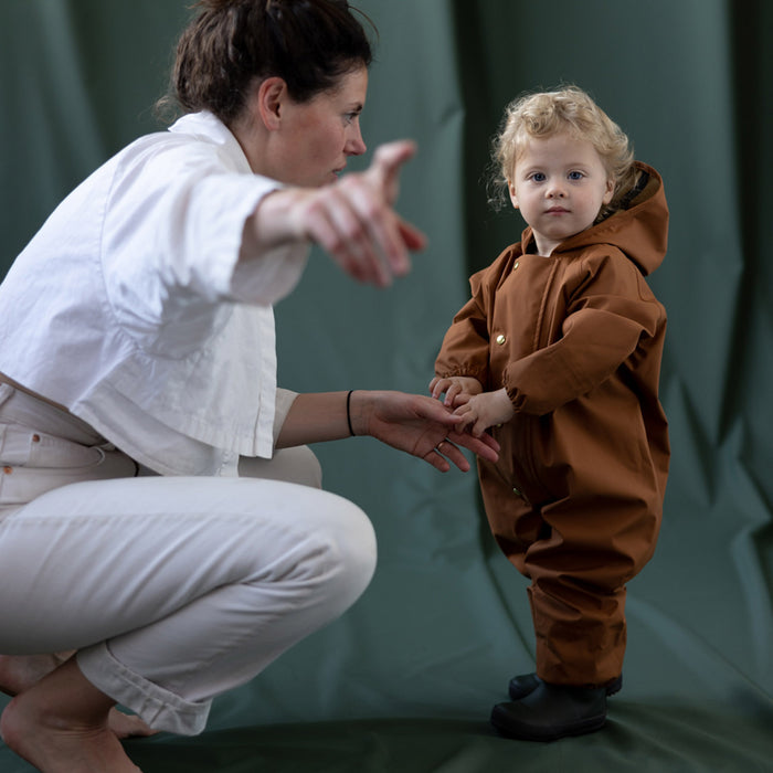 Baby & Kids Waterproof Onesie - Rust
