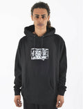 BAKER DISTRESSING HOODIE FELPA BLACK