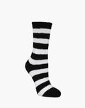 Bamboozld - Luxe Bamboo Bed Socks - Black Stripe