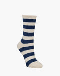 Bamboozld - Luxe Bed Sock - Navy Stripe