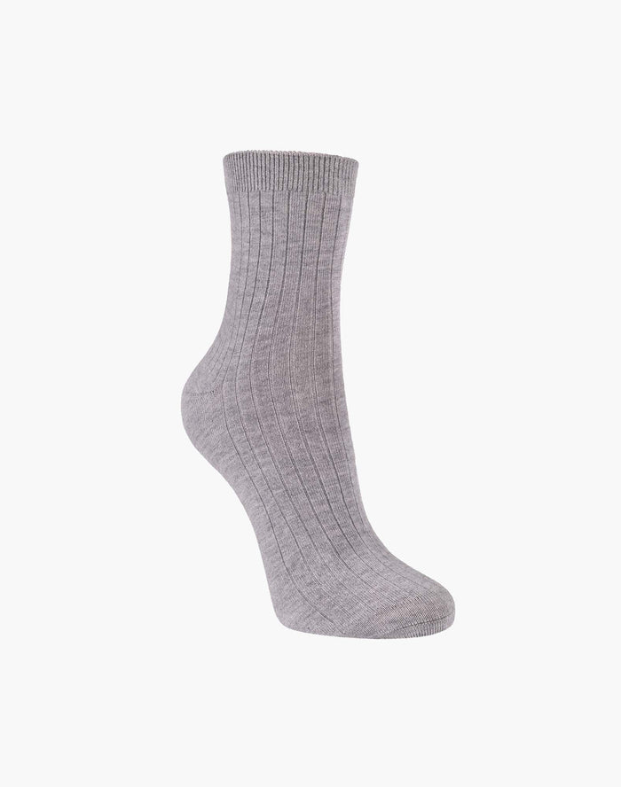 Bamboozld Quarter Crew Bee Sock - Grey