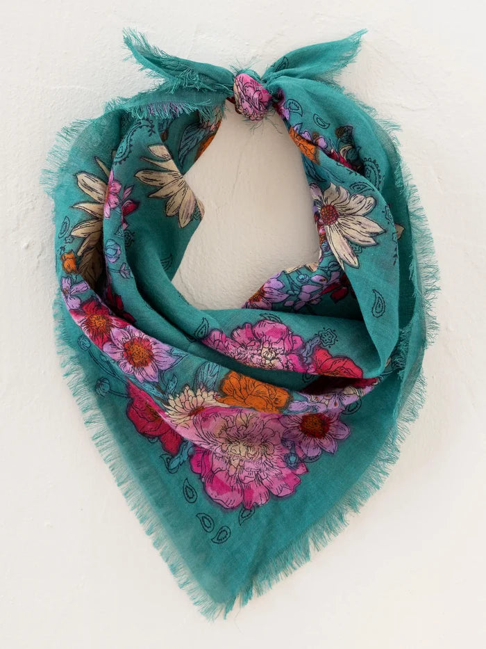 Bandanas by Natural Life | Teal Botanical Natural Life Hair Accessories