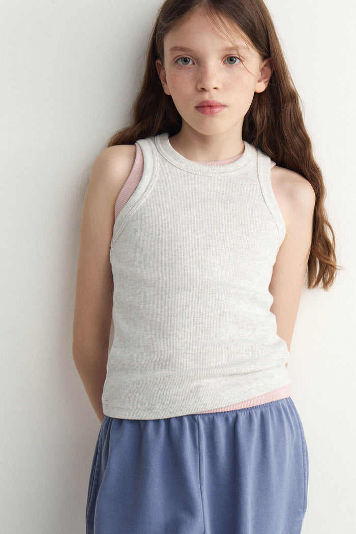 LIGHT GREY MELANGE