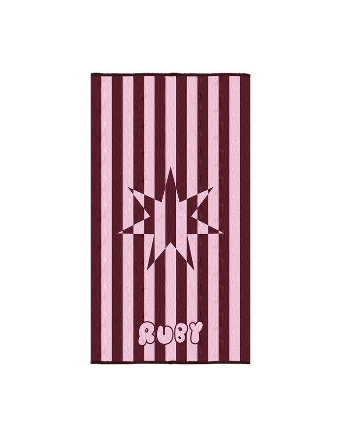 BEACH TOWEL STAR STRIPE