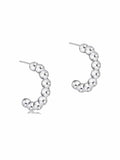 Beaded Classic 1" Post Hoop - 4mm Sterling by e. newton e.newton Designs Earring