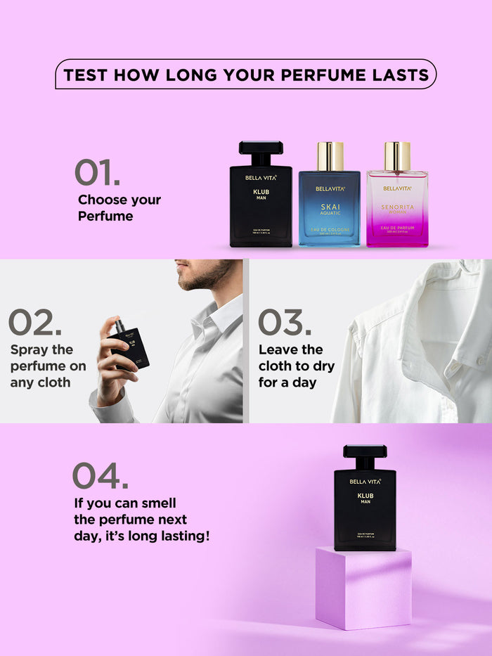 Bellavita Klub Man Long Lasting Perfume (100ml)