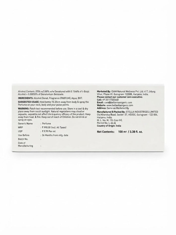 Bellavita Oud Parfum (100ml)