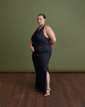 BENTEN HALTER DRESS BLACK
