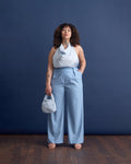BENTEN HALTER TOP ICY BLUE