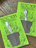 Best Mom Wildflower Seed Paper Card Mattie B's Gifts & Apparel Greeting Card