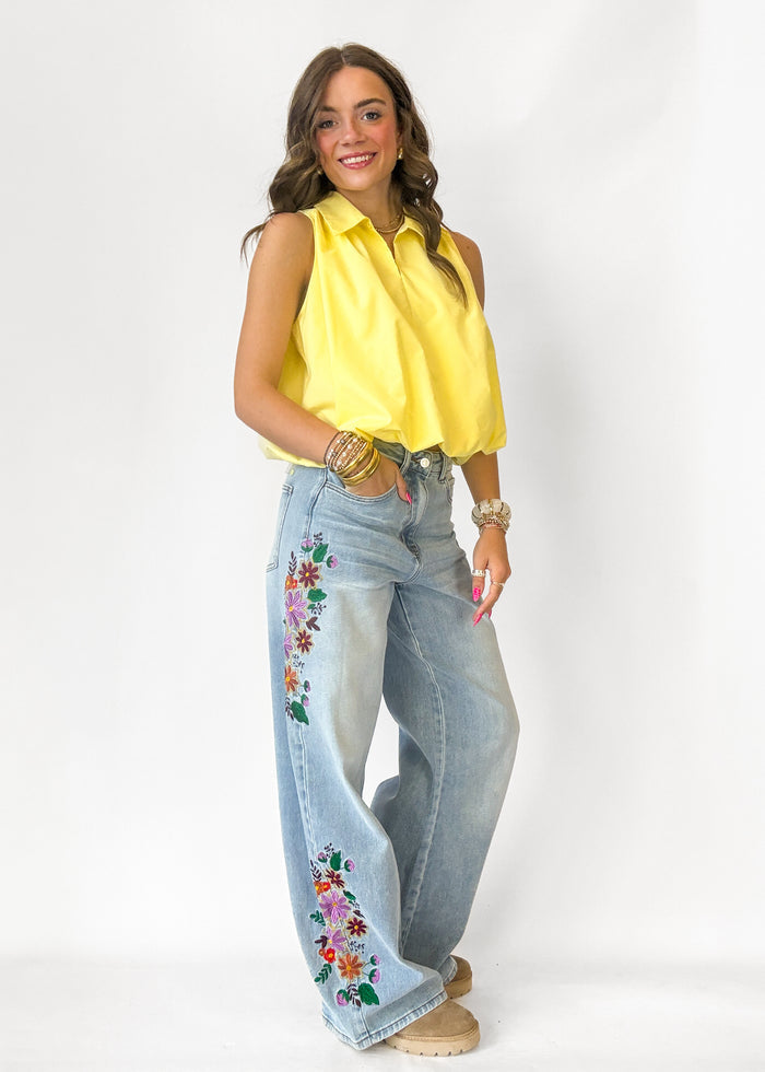 Billie Floral Embroidered Jeans