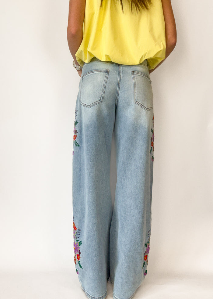 Billie Floral Embroidered Jeans