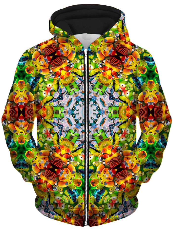 Bird Kalied Unisex Zip-Up Hoodie Lucid Eye Studios Epic Hoodie