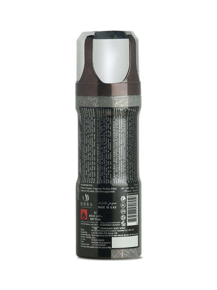 Birra Milano Max & Wild Side Deodorant Body Spray Combo (2 X 200ml)