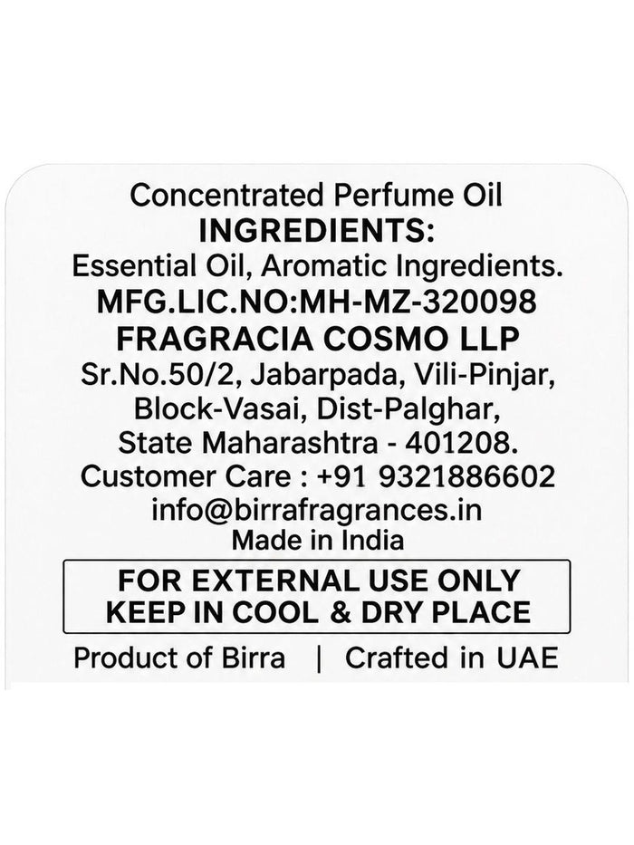 Birra Revelation Long Lasting Attar (12ml)