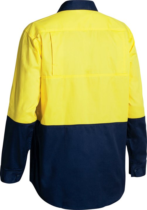 Bisley Hi Vis Cool Lightweight Drill Shirt Long Sleeve BS6895