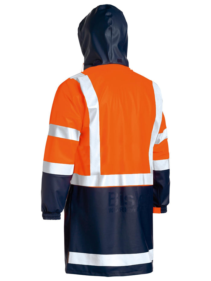 Bisley Taped Two Tone Hi Vis Stretch Pu Rain Coat BJ6935HT