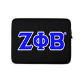 Black ΖΦΒ Laptop Sleeve