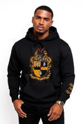 Black Alpha Shield Chenille Hoodie