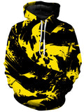 Black and Yellow Paint Splatter Unisex Hoodie Big Tex Funkadelic Epic Hoodie