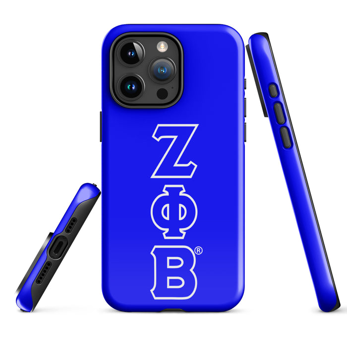 Blue ΖΦΒ iPhone Case