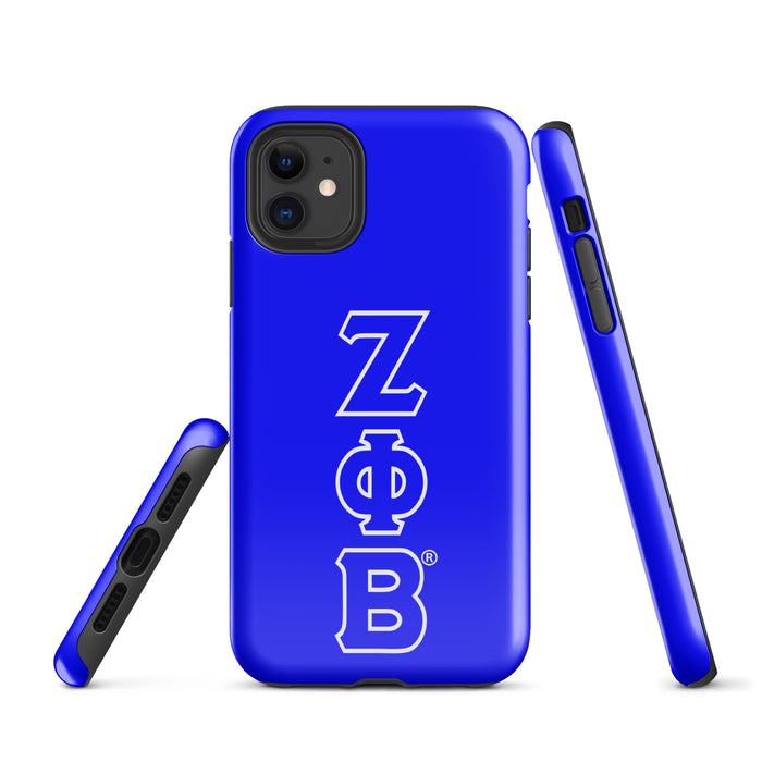 Blue ΖΦΒ iPhone Case