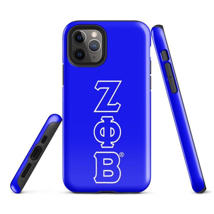 Blue ΖΦΒ iPhone Case