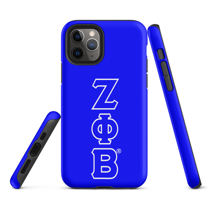 Blue ΖΦΒ iPhone Case