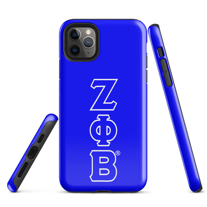 Blue ΖΦΒ iPhone Case