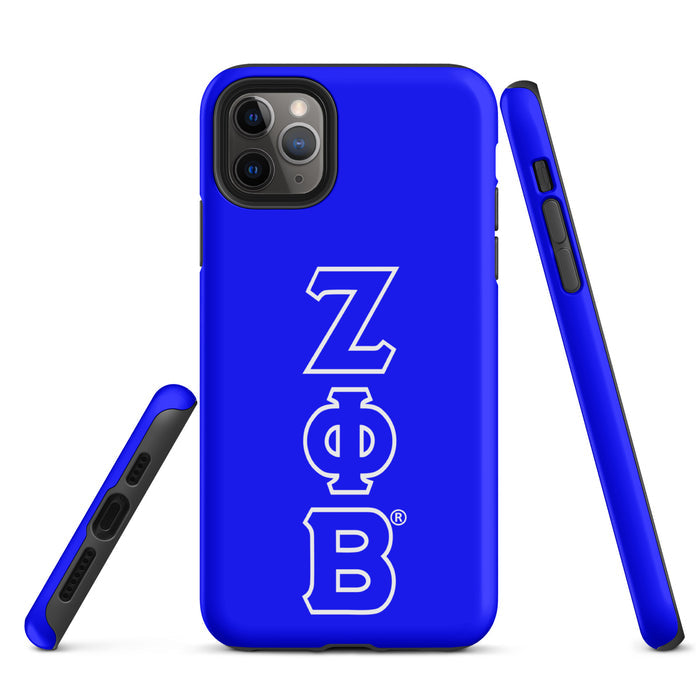 Blue ΖΦΒ iPhone Case