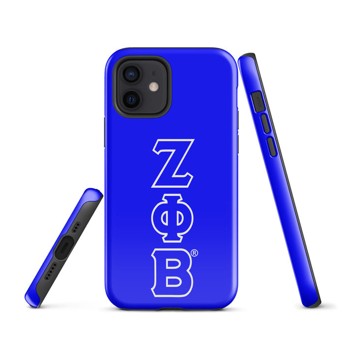 Blue ΖΦΒ iPhone Case