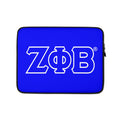 Blue ΖΦΒ Laptop Sleeve