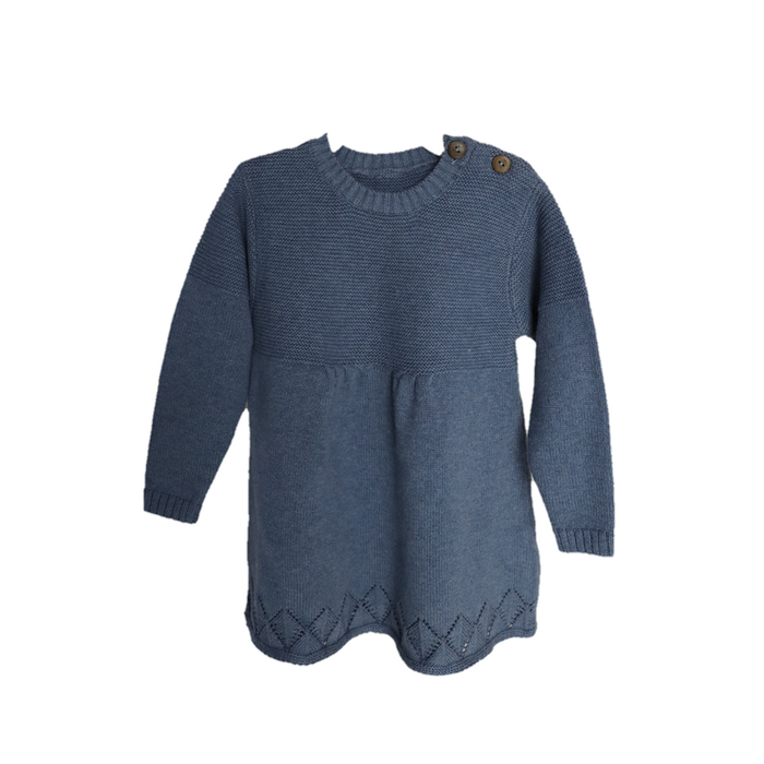 Blue Baby Frock I 100% Organic Cotton - Mojopanda Organic  Store