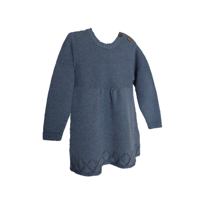 Blue Baby Frock I 100% Organic Cotton - Mojopanda Organic  Store