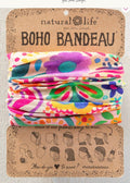 Boho Bandeau Natural Life Hair Accessory Rainbow Doodle