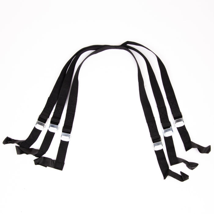 Saris Bones EX Center Strap Management System — strap looped through centre bar keeping cables tidy