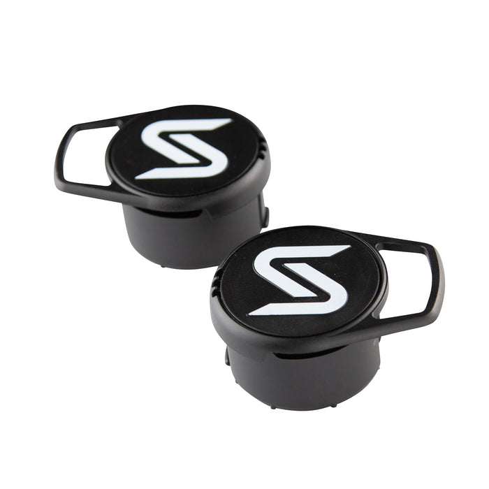 Saris Bones EX Strap Management — anti-sway cradle pad installed between bikes