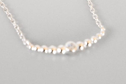 Bonnie Silver Pearl Necklace 18k Meghan Browne Design Necklaces