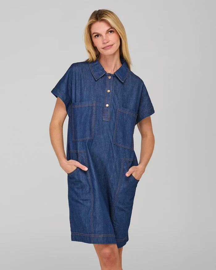 Boom Shankar - Fumiko Dress - Dark Denim - W26DR95