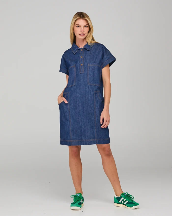 Boom Shankar - Fumiko Dress - Dark Denim - W26DR95