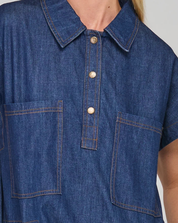 Boom Shankar - Fumiko Dress - Dark Denim - W26DR95