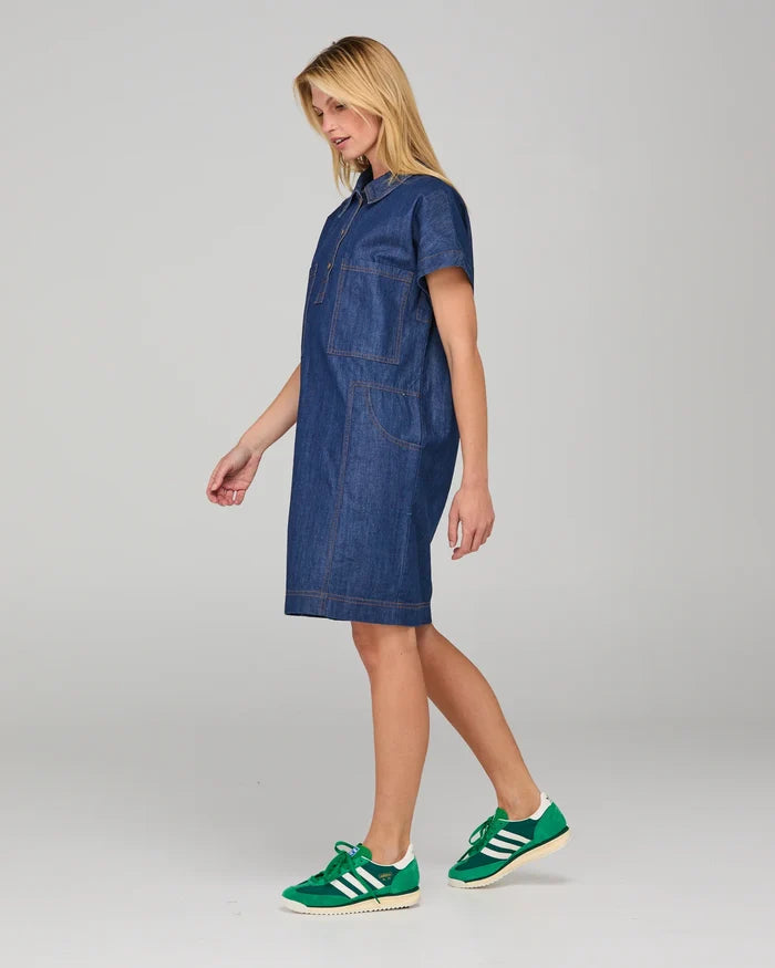 Boom Shankar - Fumiko Dress - Dark Denim - W26DR95