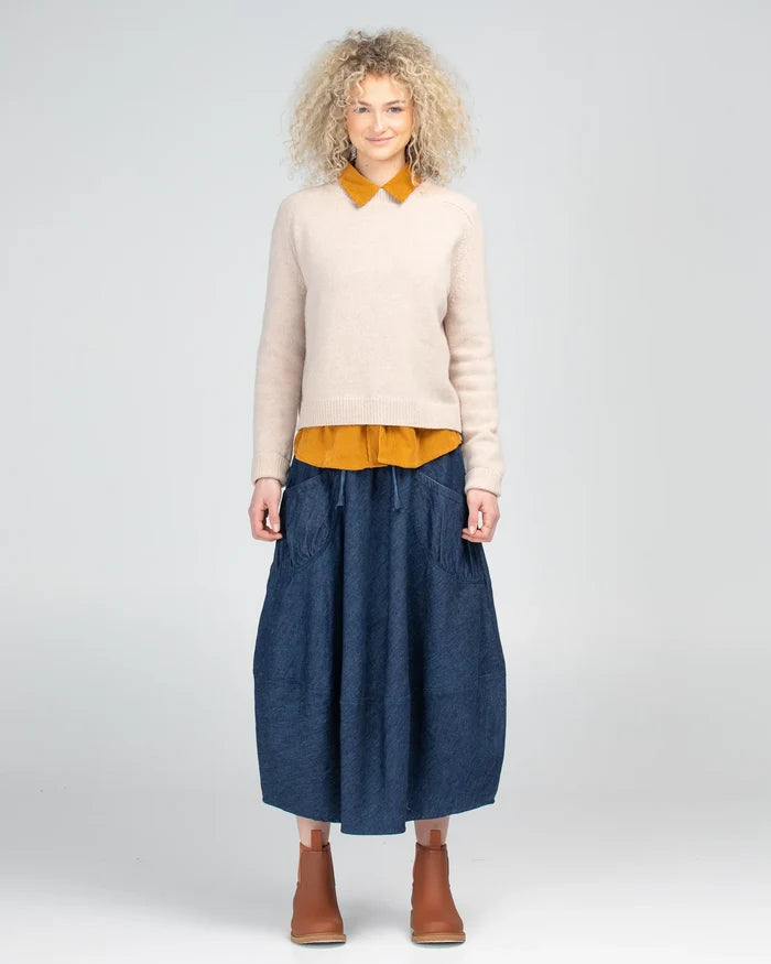 Boom Shankar - Guru Skirt - Dark Denim - AS-WLS01