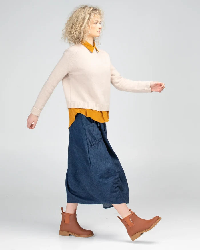 Boom Shankar - Guru Skirt - Dark Denim - AS-WLS01