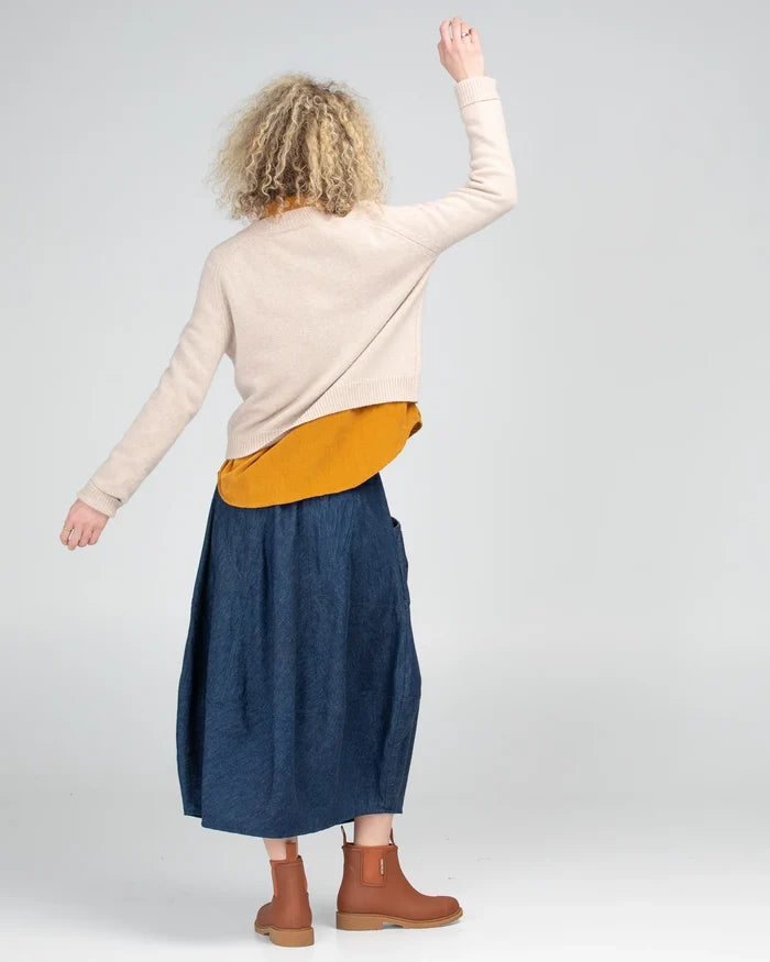 Boom Shankar - Guru Skirt - Dark Denim - AS-WLS01