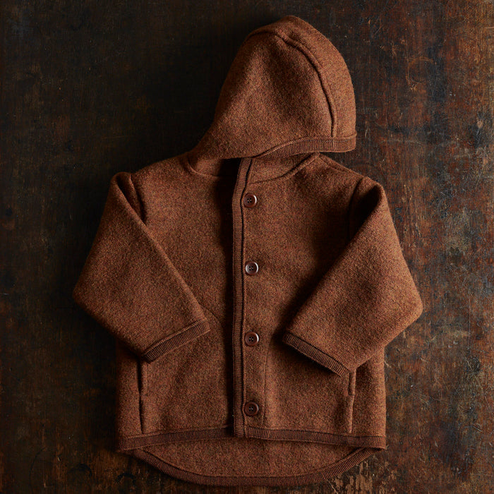 Bramble Baby & Kids Jacket - Boiled Merino Wool - Auburn