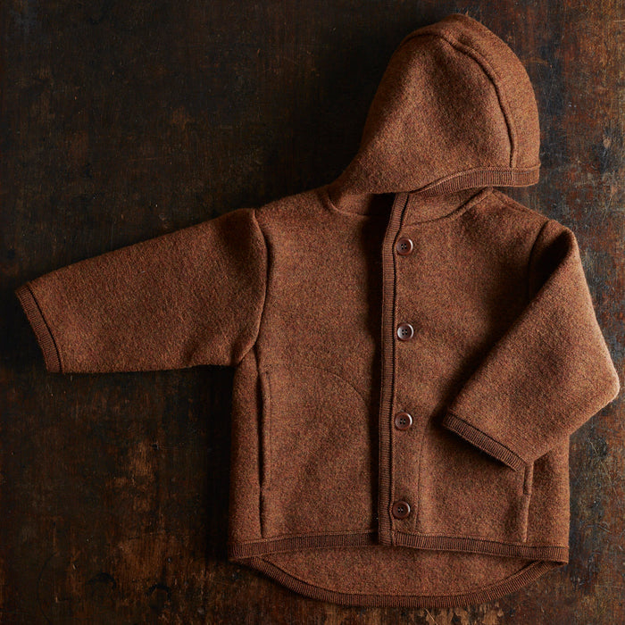 Bramble Baby & Kids Jacket - Boiled Merino Wool - Auburn