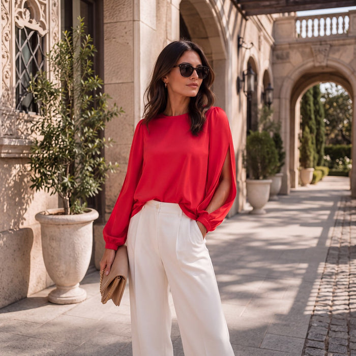 Brigitte Brianna NYC Slit Top
